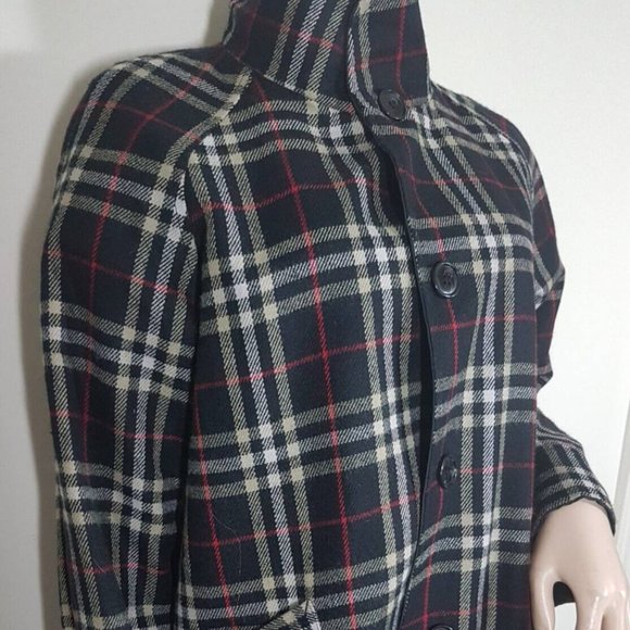 Woman's Madison Reversible Jacket Plaid or Solid Black - Picture 4 of 14
